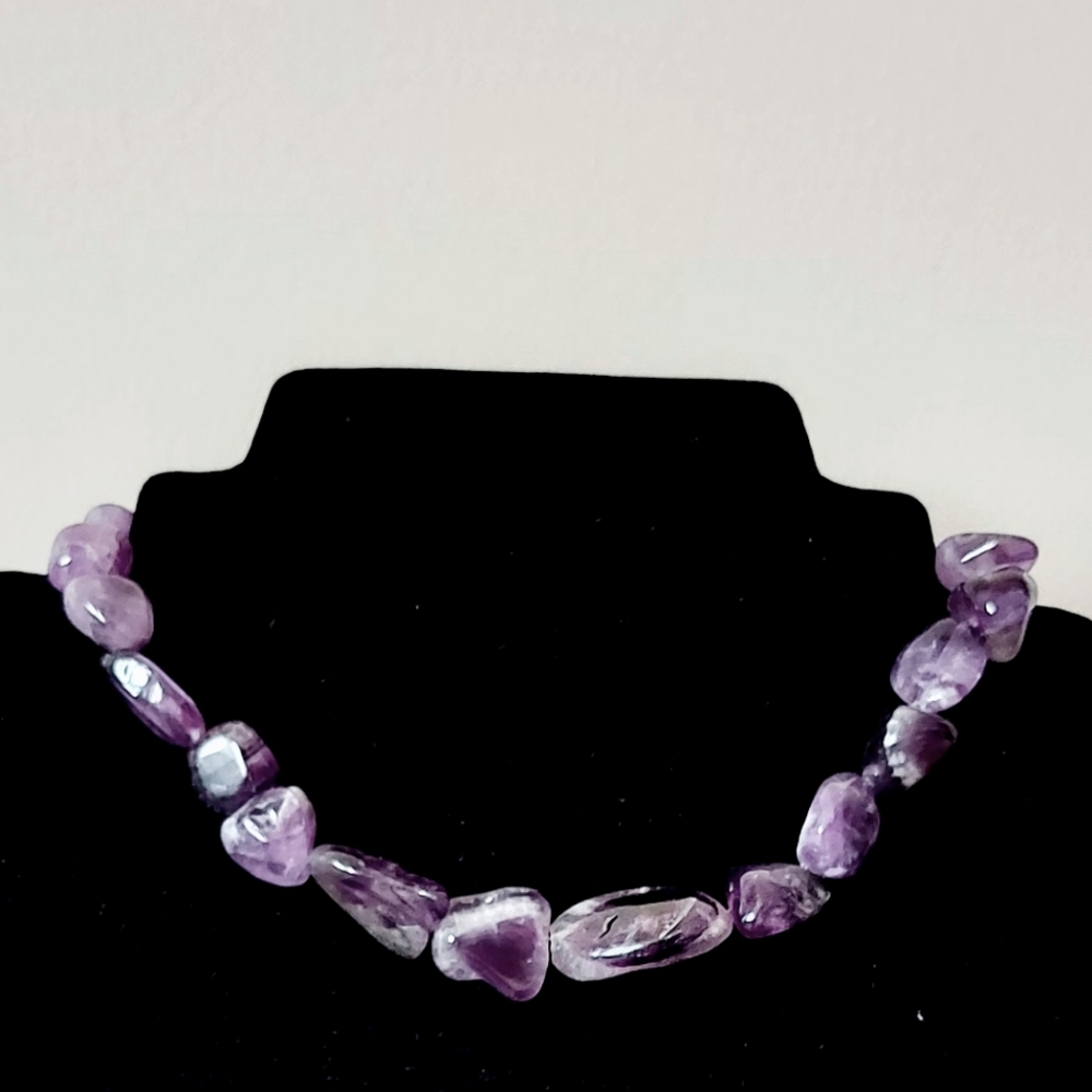 925 Sterling Silver Amethyst Necklace